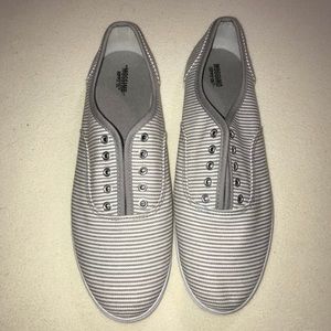 Striped Slip on Shoes